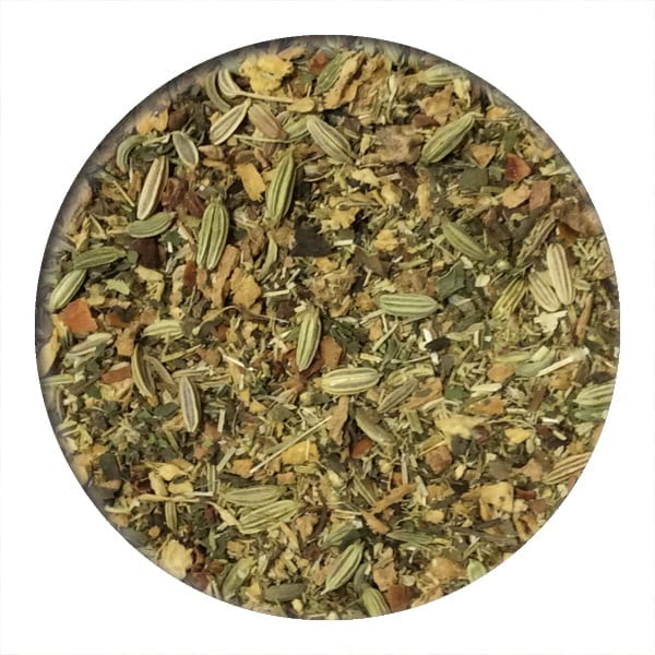 stomach settle, herbal tea , loose leaf tea, digestion tea, fennel, ginger