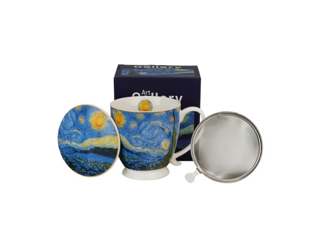 Van Gogh Starry Night Mug with Infuser