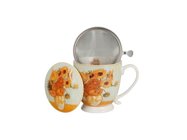 Van Gogh The Sunflowers Mug with Infuser