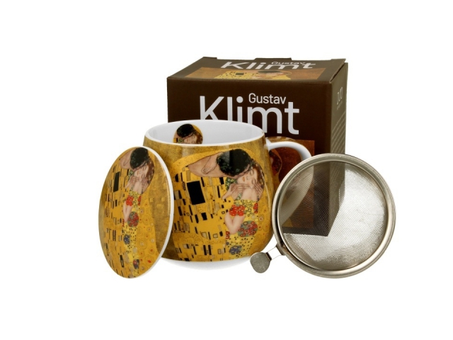 Klimt The Kiss Mug with Infuser