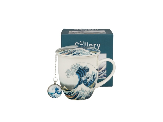 Hokusai The Great Wave Mug with Ball Infuser
