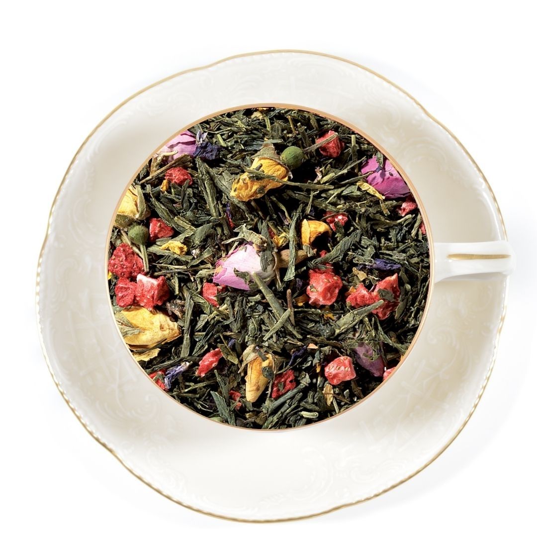 Strawberry Rose Jade Green Tea